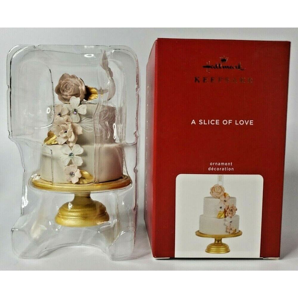 2020 Hallmark Porcelain Ornament A Slice‎ of Love Wedding/Anniversary U58/4111